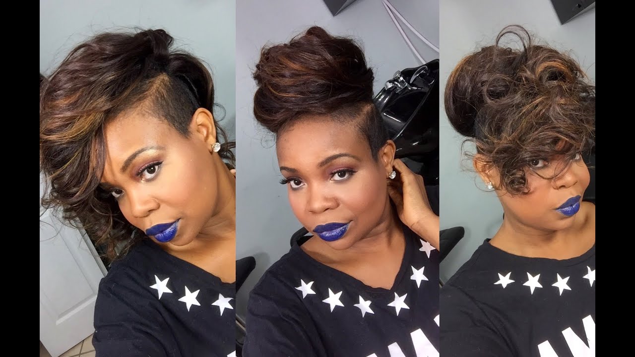Partial Sew In Weave for short thin hair