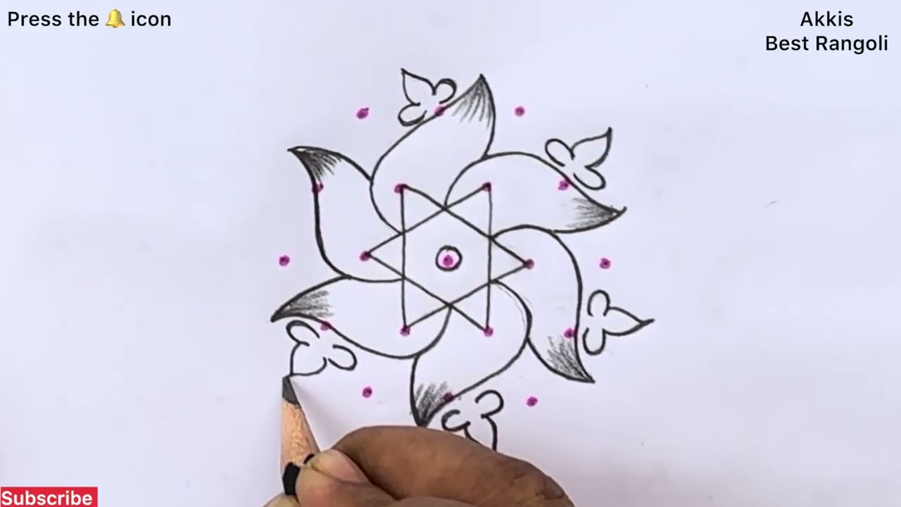 Thursday Simple Kolam with 5*3 dots🌹Guruvaram Muggulu🌹Thursday Rangolidesigns @Akkisbestrangoli0099 