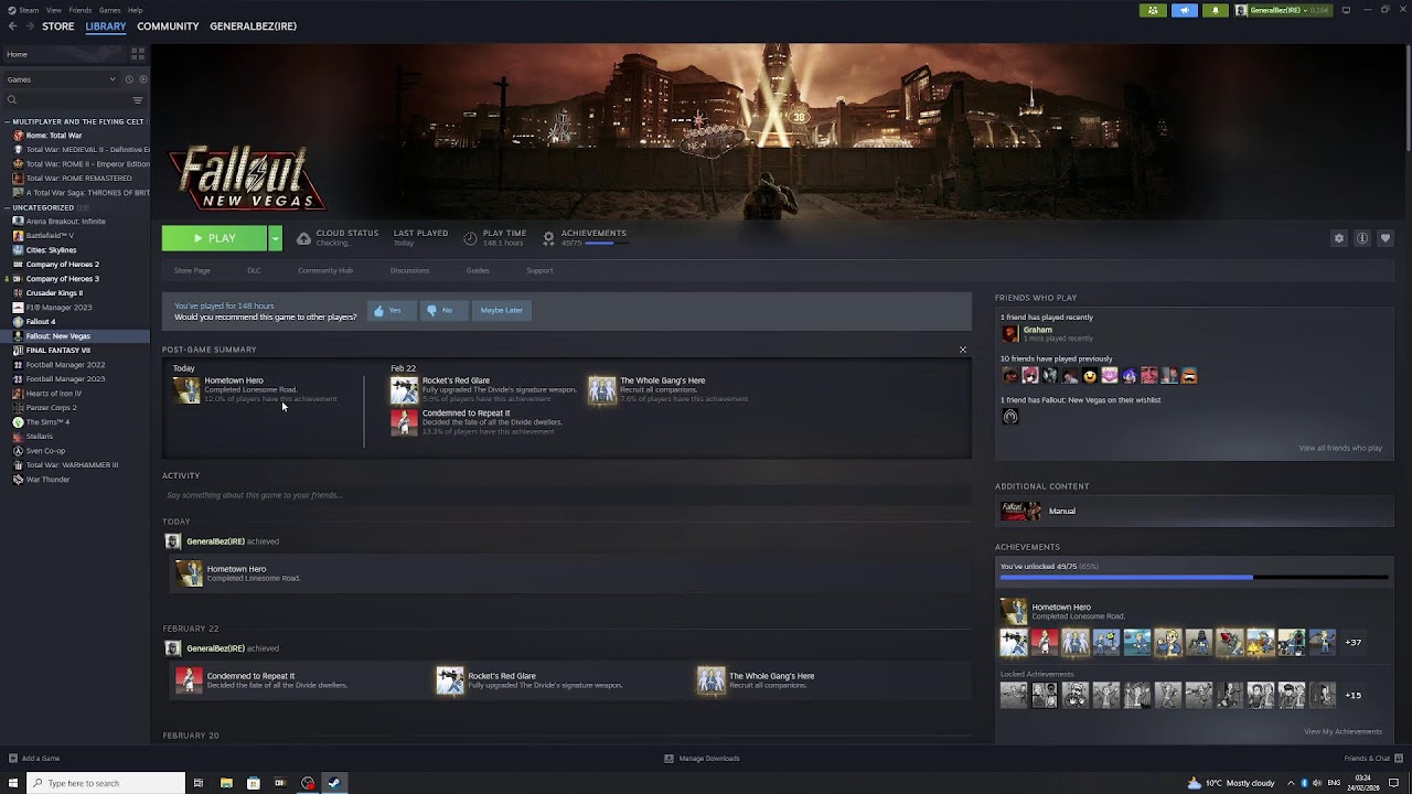 Fallout new Vegas Playthrough (Hardcore)