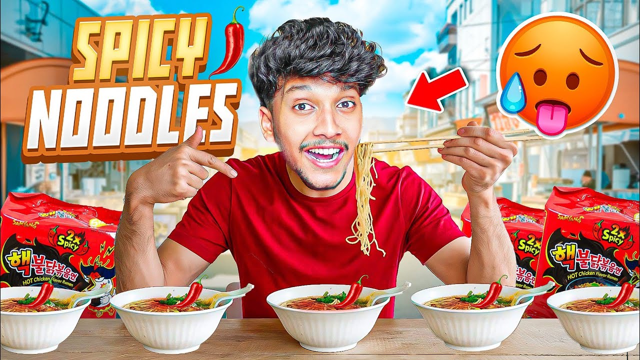 I TRIED THE MOST SPICEST JAPANESE NOODLES!🥵