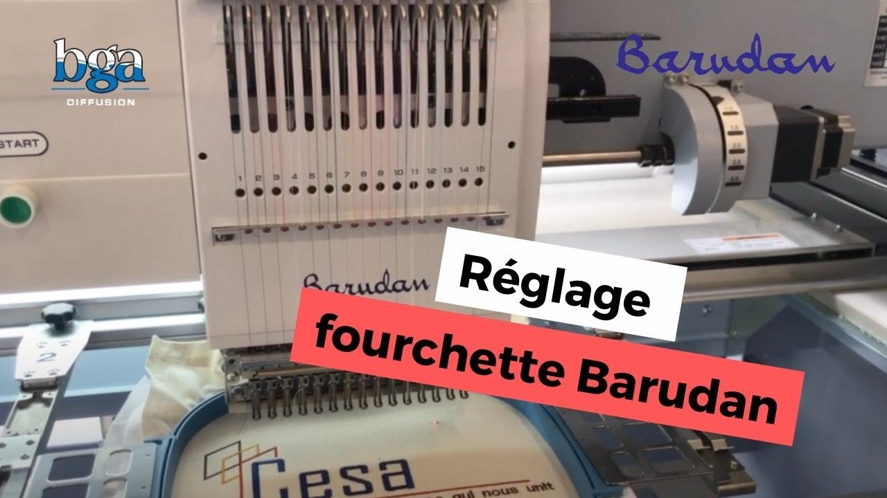 R&eacute;glage fourchette Barudan