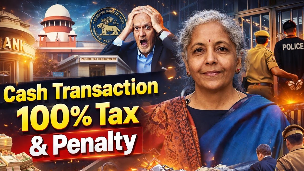 Cash Transaction New Limit from 1st April 2026 100% Tax & Penalty !! Saving Bank Deposit New Rule !!