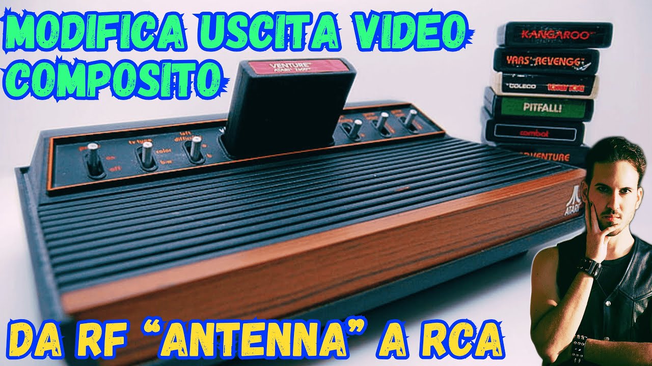 ATARI 2600 VCS - Guida alla MODIFICA Uscita Video COMPOSITO (da RF Antenna a RCA)
