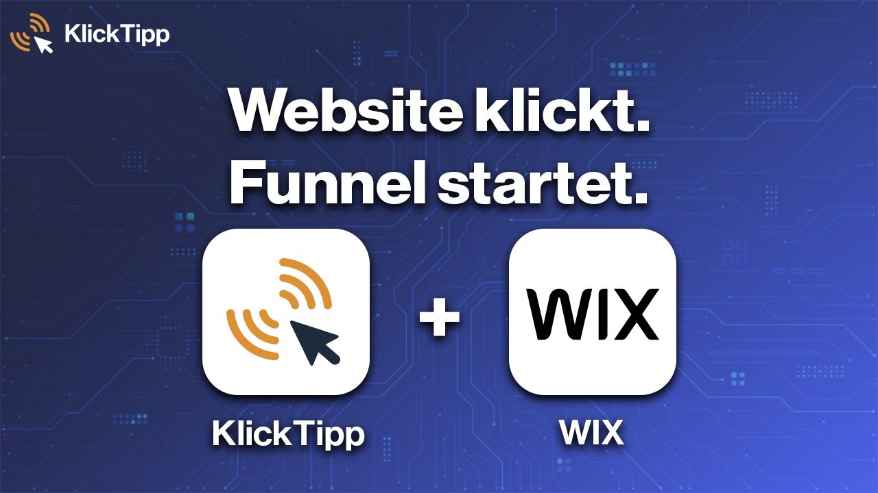 So verbindest Du Deine WIX-Website mit KlickTipp.