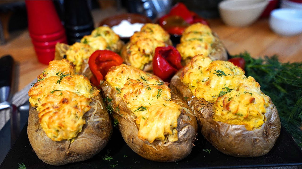 Cartofi copți de 2 ori 🥔 Cu bacon 🥓 ceapa 🧅 și brânza 🧀 Șef Paul Constantin