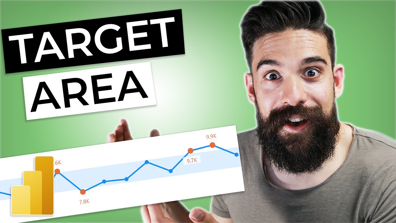 Create a TARGET AREA for a Line Chart in Power BI | No Custom Visual