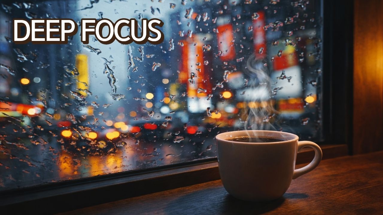 ☕(cafe ambience) “비 오는 카페에서 함께 쉬어가요” deep focus