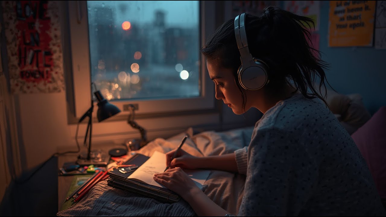 Late Night Chill ☔ Lo-fi Beats to Relax, Study & Focus