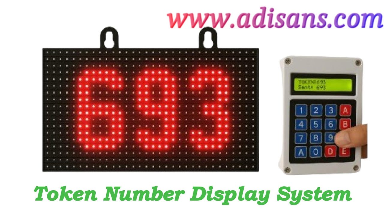 Made in India Token Number Display Hospitals | Banks | Offices