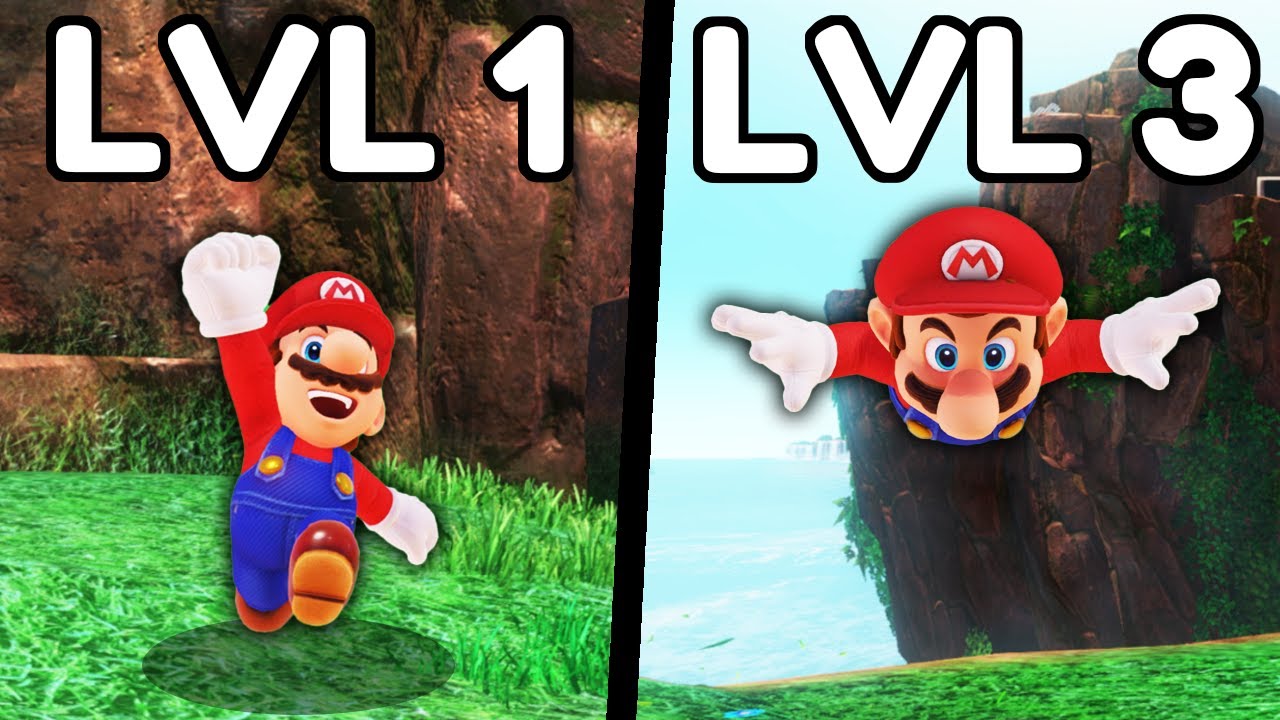 Super Mario Odyssey but each moon makes him stronger