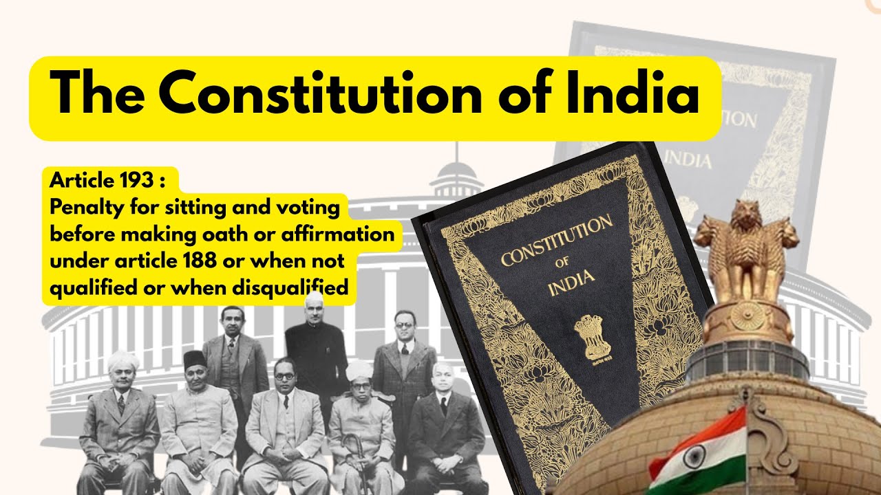 भारतीय संविधान: अनुच्छेद 193 को जानें | Learn Article 193 in Simple Hindi #indianconstitution