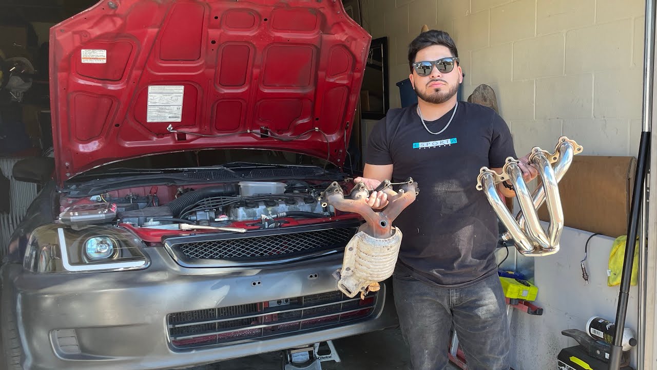 Installing eBay headers on my 97 civic