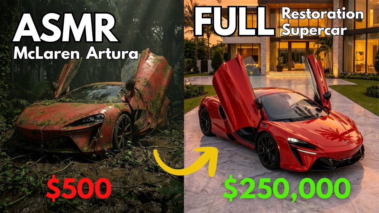 ASMR Supercar Restoration! Full Restoration of McLaren Artura from Disrepair to Looking New