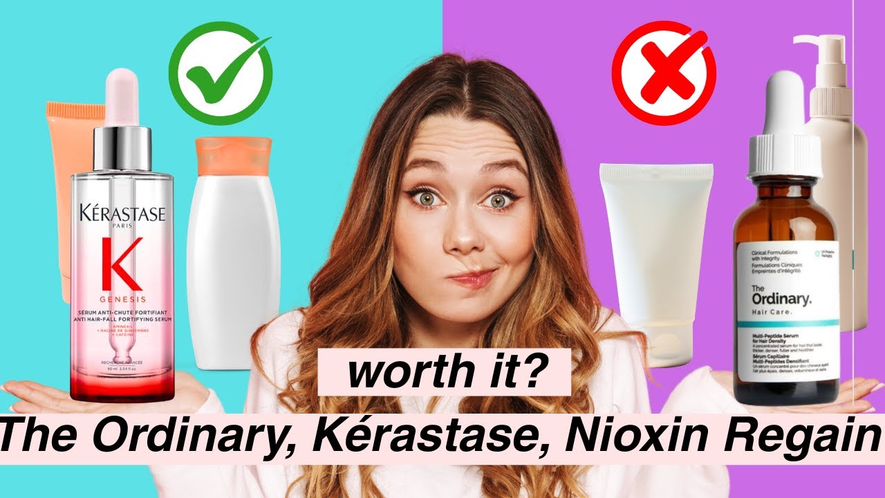 The Ordinary Serum vs Minoxidil for Hair Loss? Kerastase Genesis vs Nioxin? This Will Surprise You!