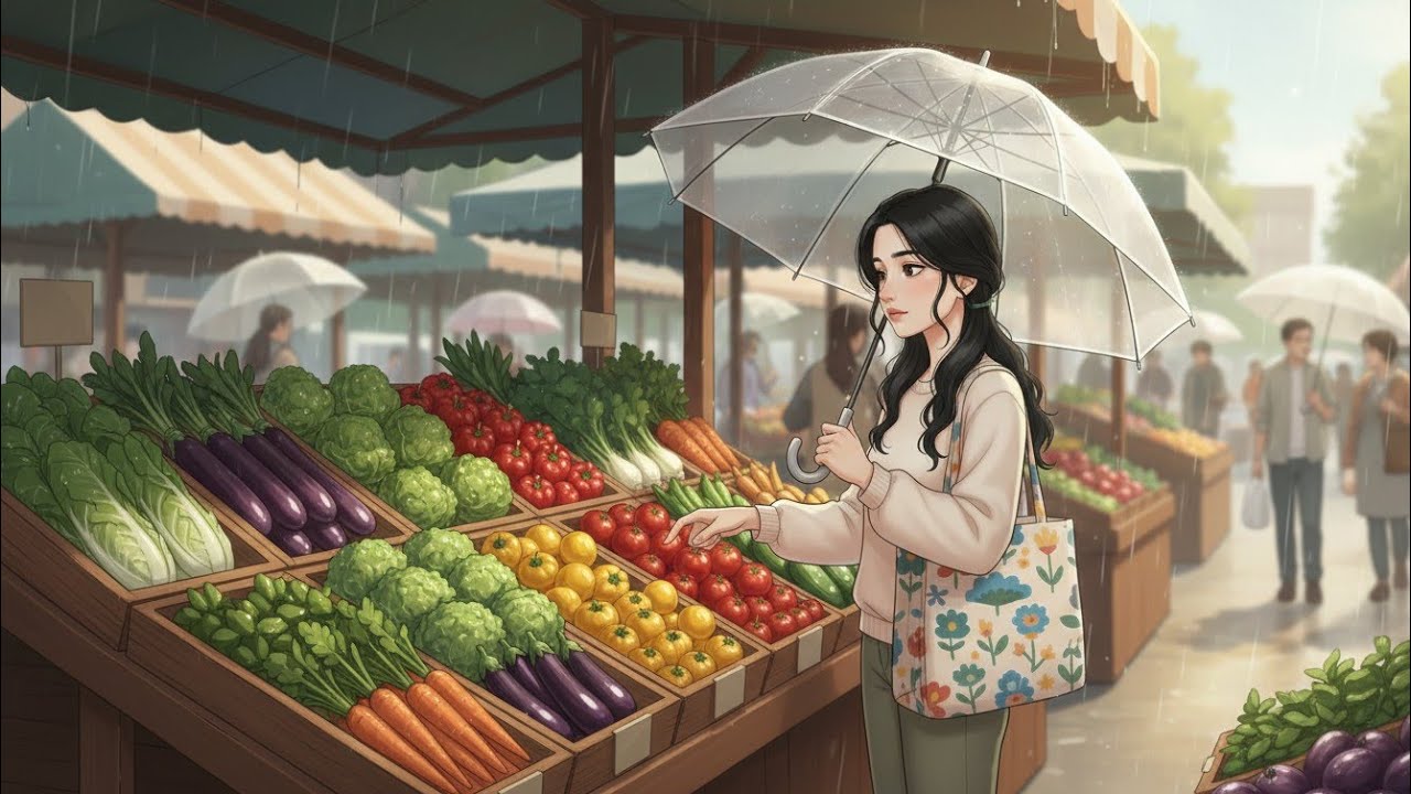 A Lonely Sunday 🌧️ | Rainy Day Routine in a apartment| Cozy Ghibli Style Relaxation