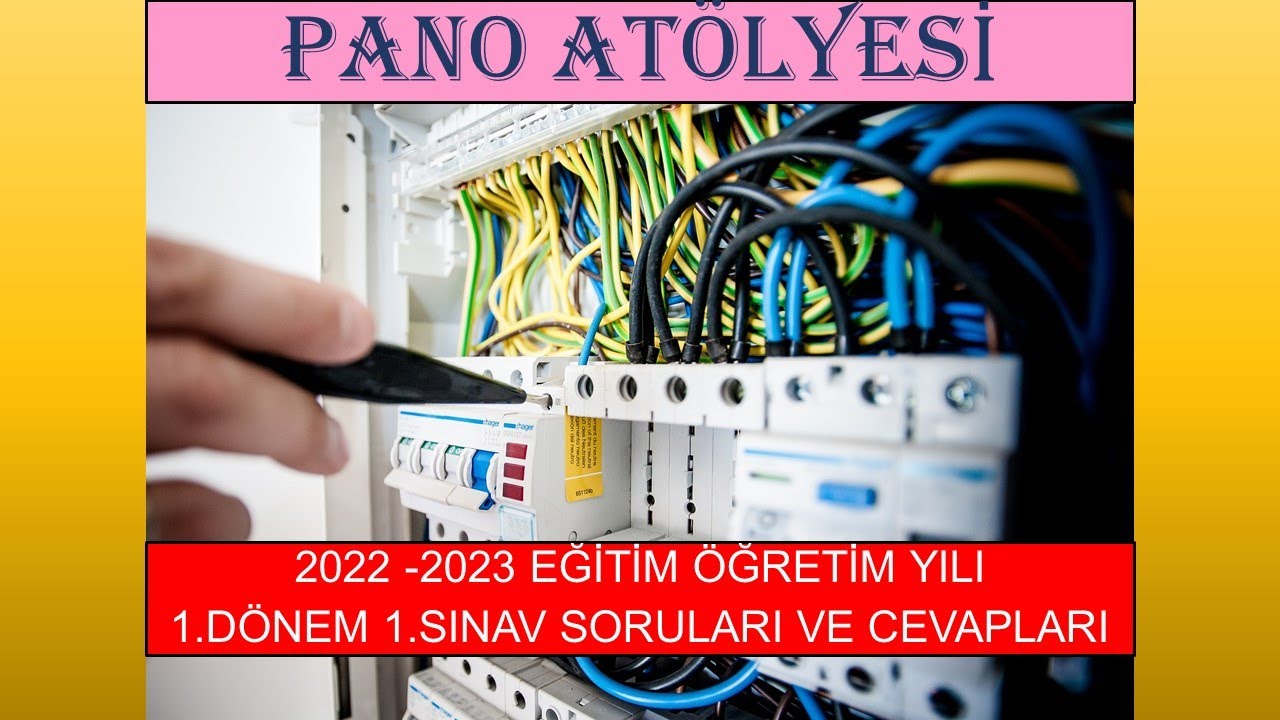 Pano Atölyesi Dersi 1. Dönem 1. Yazılı Sınav Soruları ve Cevapları