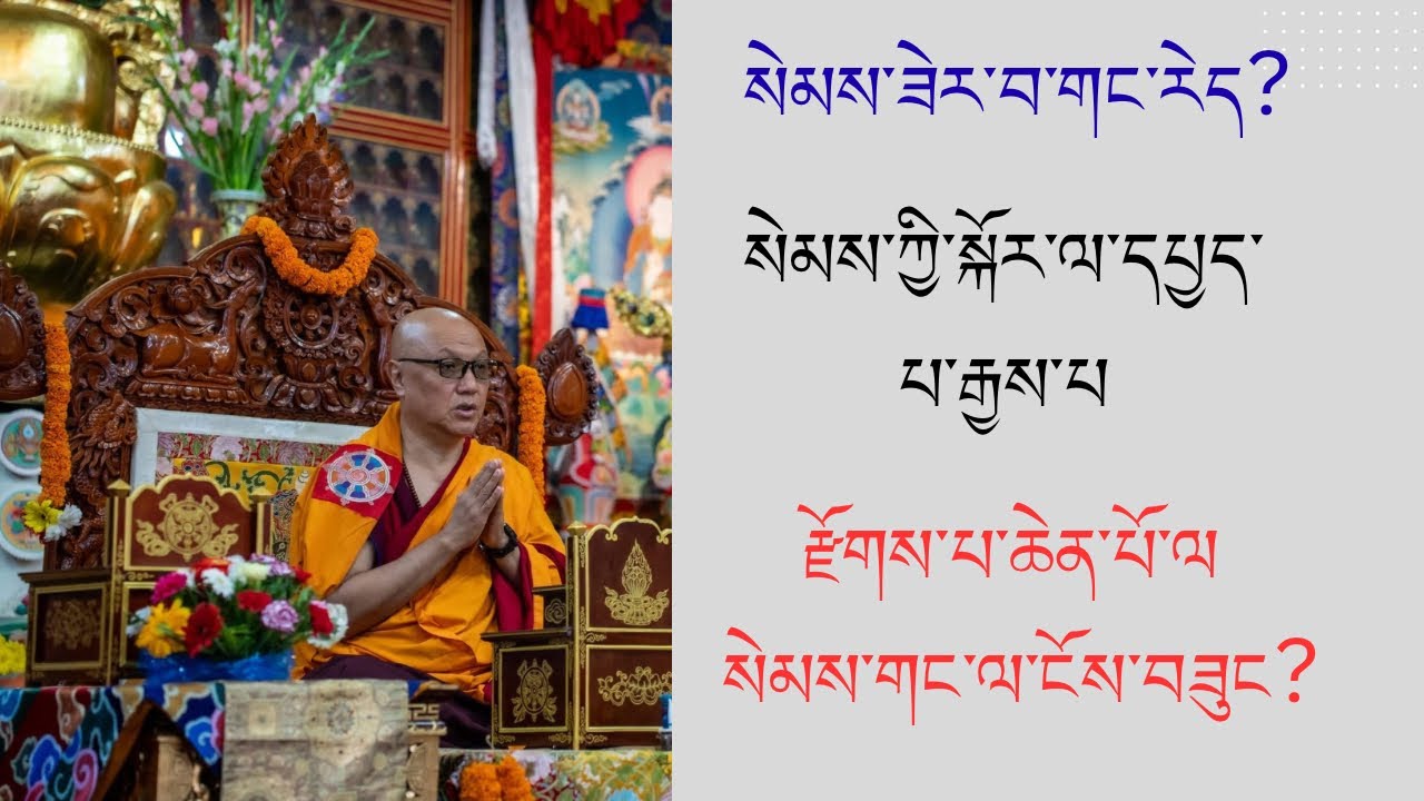 སེམས་ཟེར་བ་གང་ཡིན? What is mind by the H.E Sange nenpa Rinpoche 