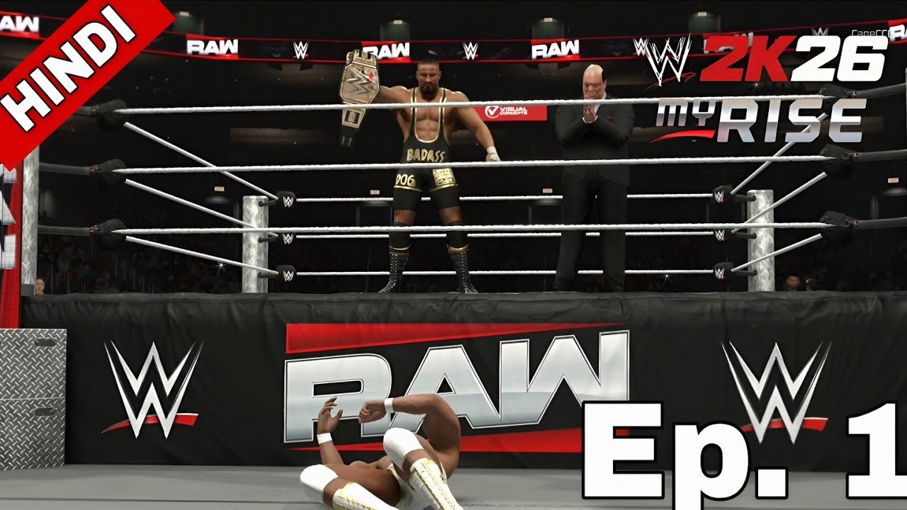 WWE 2K26 Gameplay with MYRISE mode | wwe 2k26 myrise gameplay in hindi