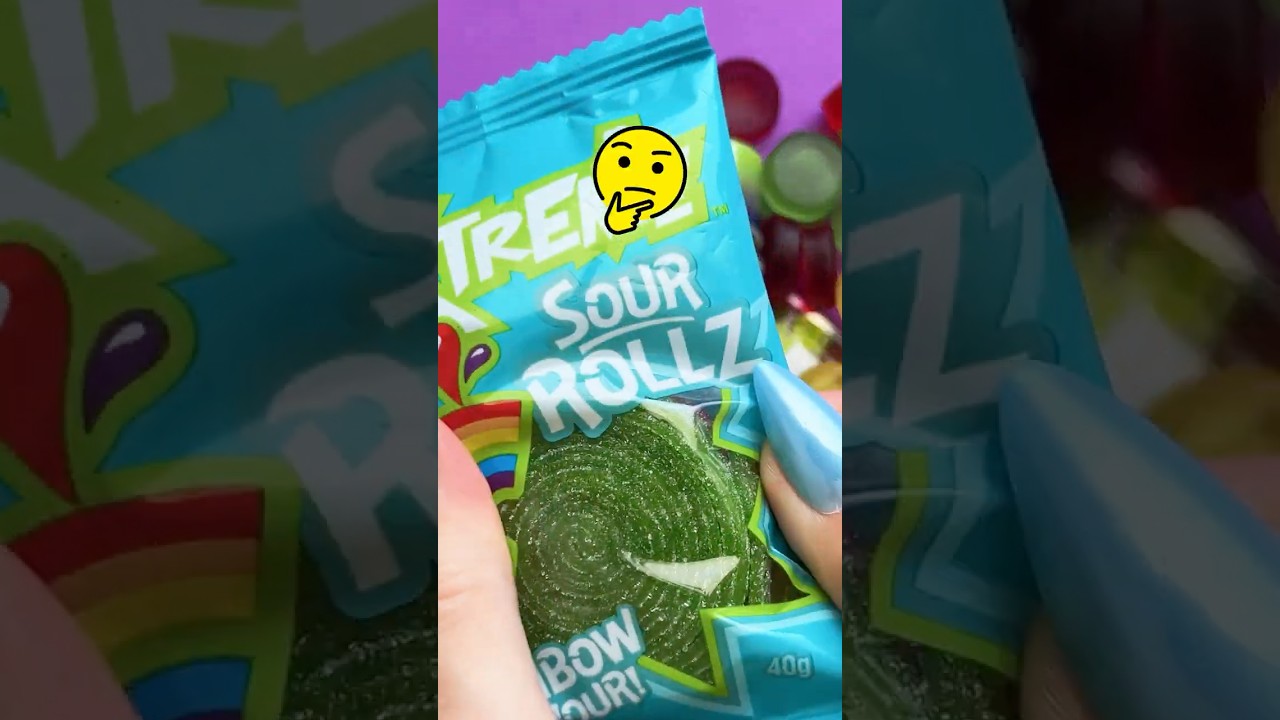 Xtreme Sour Rollzz Rainbow Flavour 🌈💚😋 
