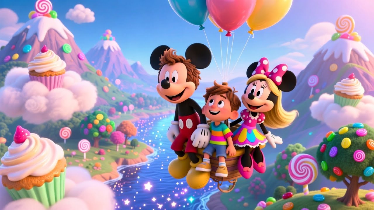 Mickey Mouse and the Magic Bubblegum Balloon 🎈 | Magical Bedtime Story for Kids | Fun Adventure Poem