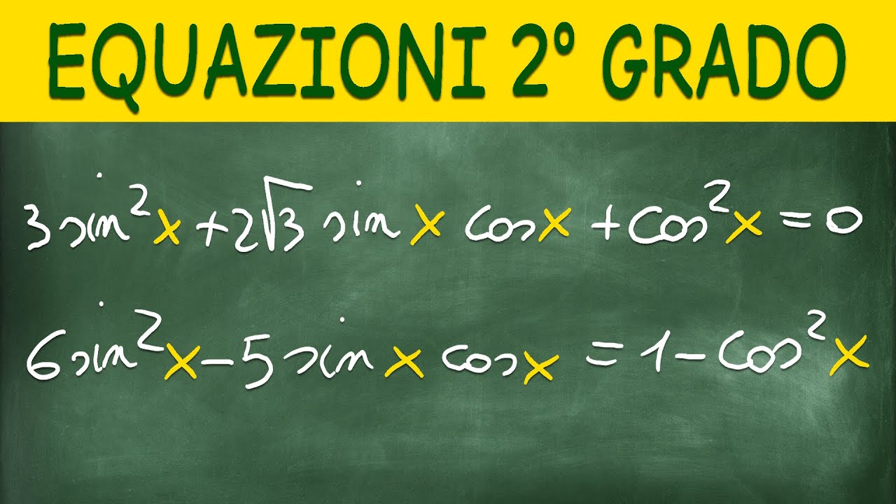 Equazioni Goniometriche di Secondo Grado Omogenee e Non Omogenee - 2 Esercizi Svolti