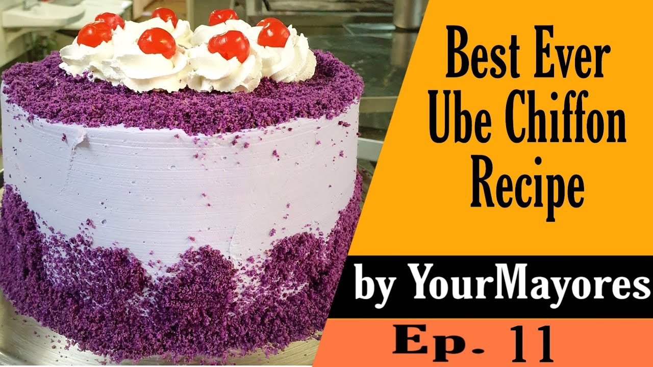 Ube chiffon Cake without Ube Halaya || How to Make Ube cake by YourMayores Your SexyChef