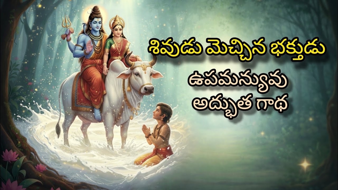 ఒక్క గ్లాసు పాలు అడిగితే పాల సముద్రాన్నే ఇచ్చిన పరమశివుడు | Upamanyu Story in Telugu 🙏