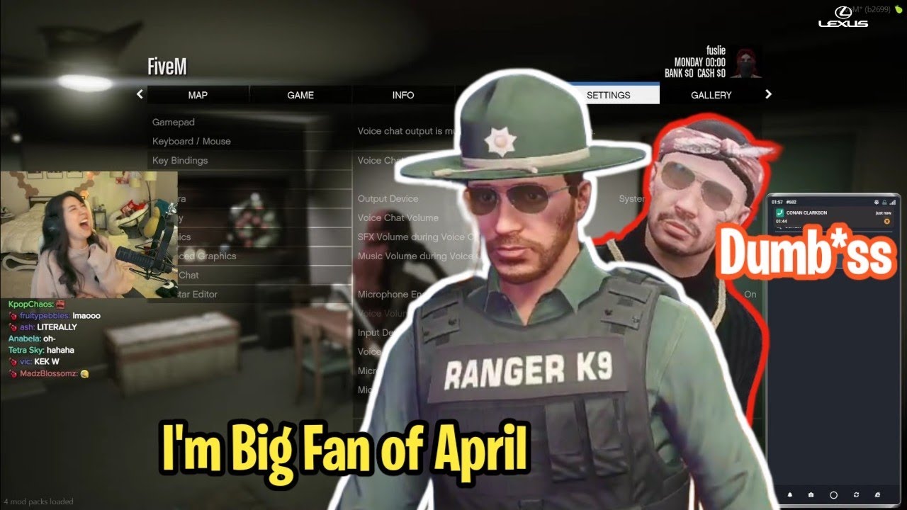 Conan Clarkson(Ramee) Breaks the character For April | GTA RP NO PIXEL