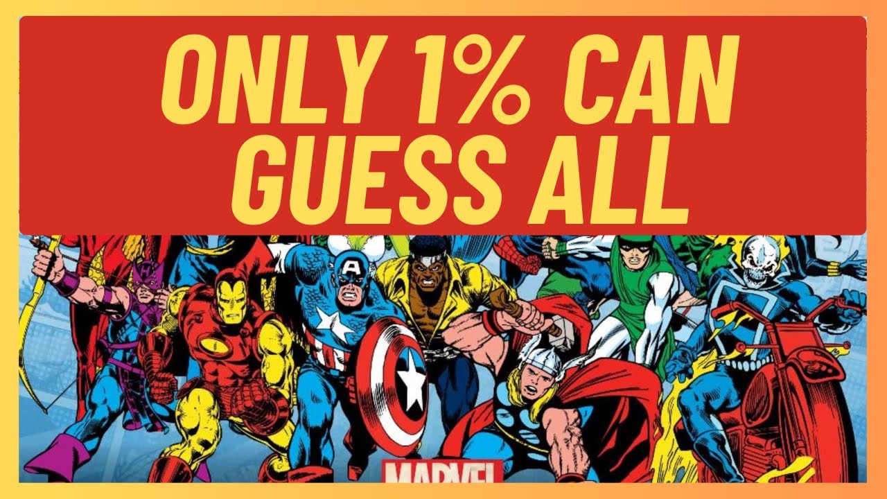 Can You Guess All 40 Marvel Characters 🦸‍♂️🔥