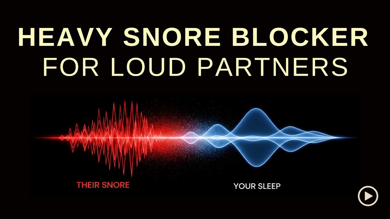 Heavy Snore Blocker for Loud Partners | 10 Hours Deep Brown Noise (Black Screen)