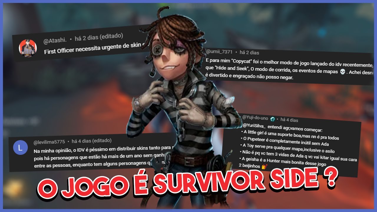 TENHO MUITO OQ DESABAFAR VIU, MAS OBG OS 4K SKSKSK - (Identity V​)
