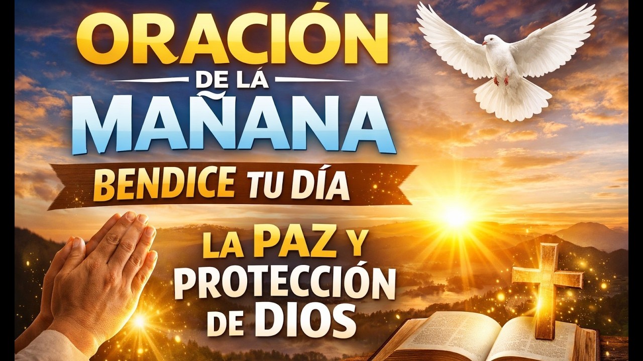 🌅 ORACIÓN DE LA MAÑANA PARA BENDECIR EL DÍA | Empieza Hoy con la Protección y Paz de Dios 🙏