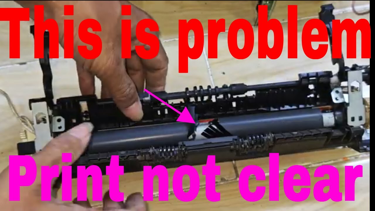 How to fix hp laserjet m1132 m125 m126 print quality bad How to replace fuser film sleeve printers
