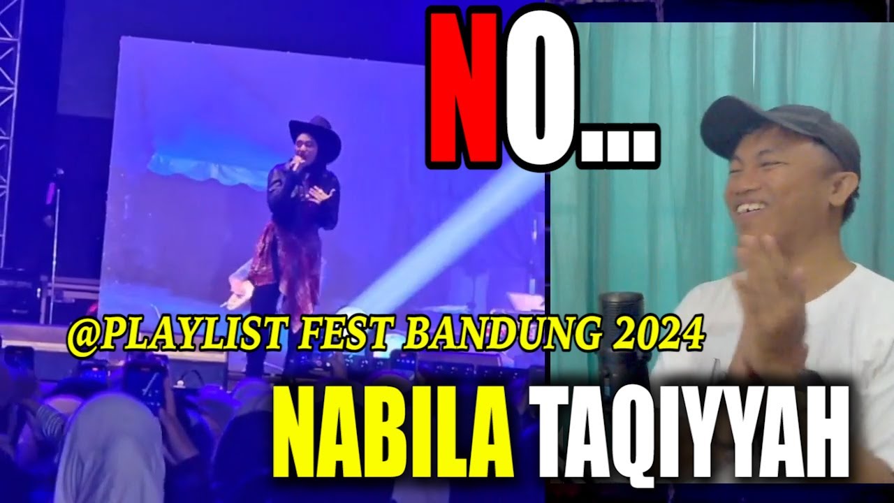 OPENING YANG BIKIN KAGET!! Nabila Taqiyyah - NO | Playlist Fest Bandung 2024 | BNB REACT