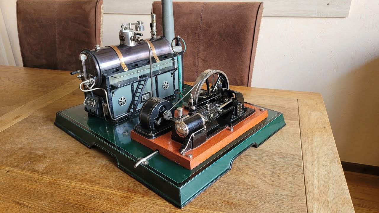 Dampfmaschine Märklin 4146/91/9 BJ ca 1925 Dampfbetrieb mit Original Spiritus Brenner