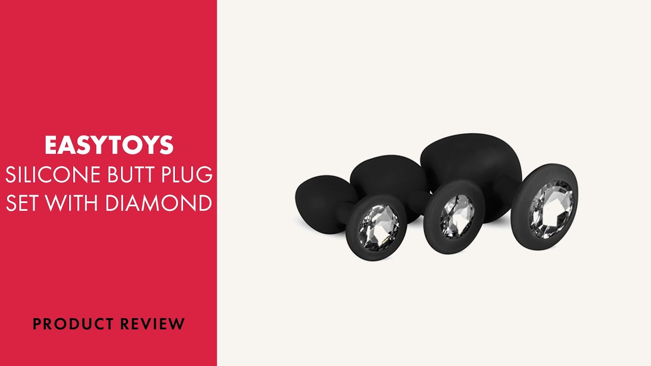 EasyToys Silicone Butt Plug with Diamond Set Review | PABO