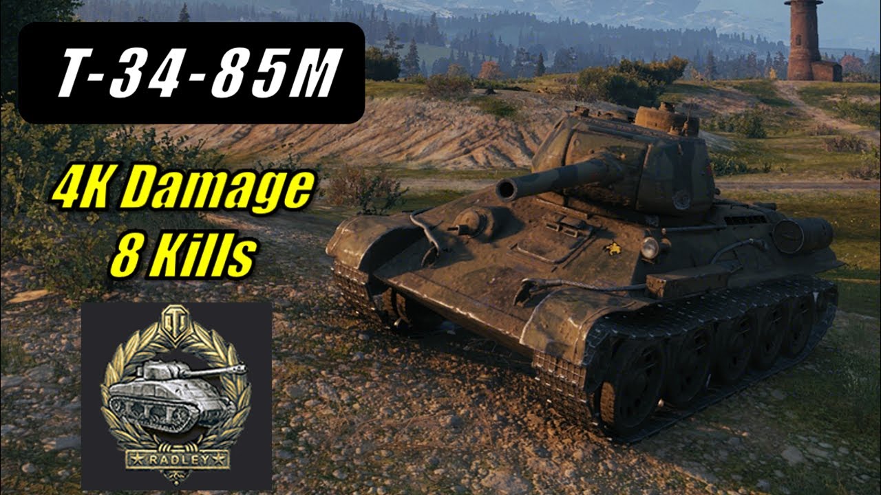 3971 Damage and 8 Kills with T-34-85M | Murovanka | Radley-Walters's Medal | World of Tanks | #19