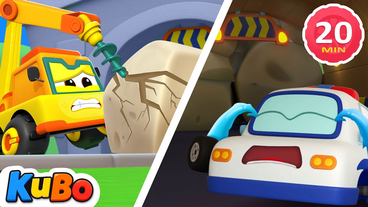 Construction Crew Cave Rescue Quest⛰️ | Problem-Solving | Educational Kids Cartoons | LEFUN Kids TV
