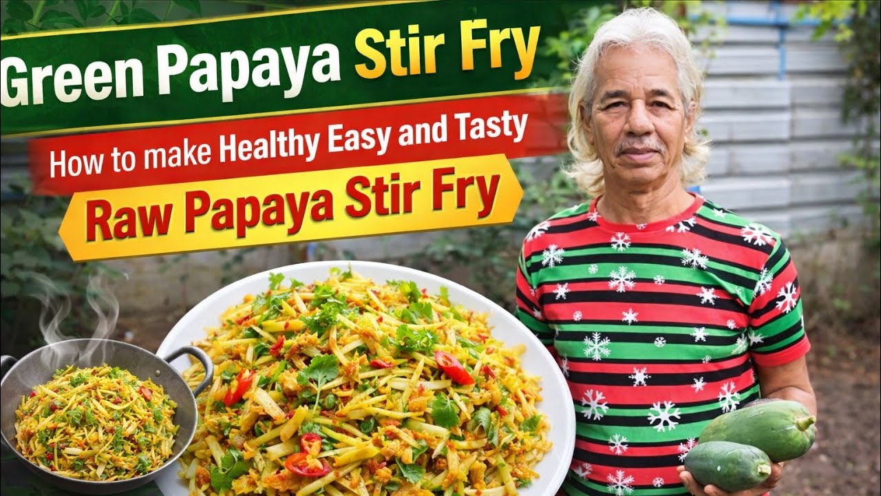 Raw Papaya Stir Fry | Healthy, Easy & Delicious Home Recipe