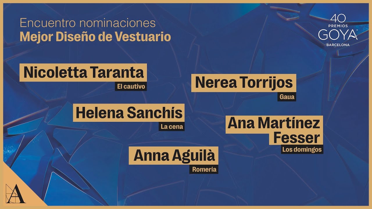 Encuentro Mejor Diseño de Vestuario #Goya2026