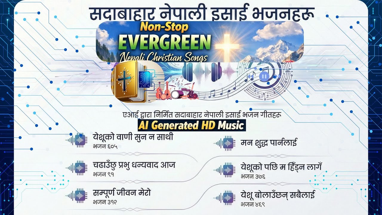 Non-Stop Nepali Christian Songs🎶AI HD Music✝️सदाबाहार नेपाली इसाई भजन गीतहरू