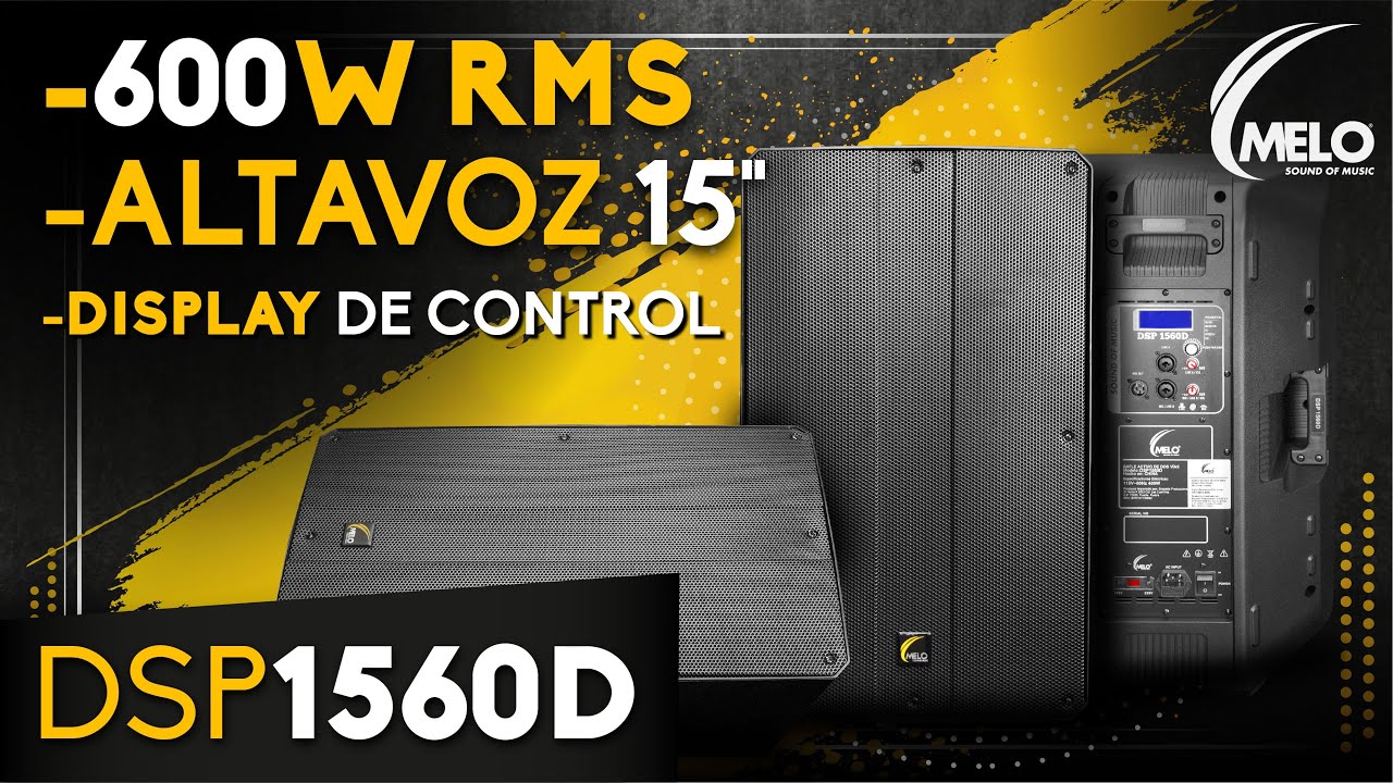 DSP 1560D - Bafle Activo 15" - Potente