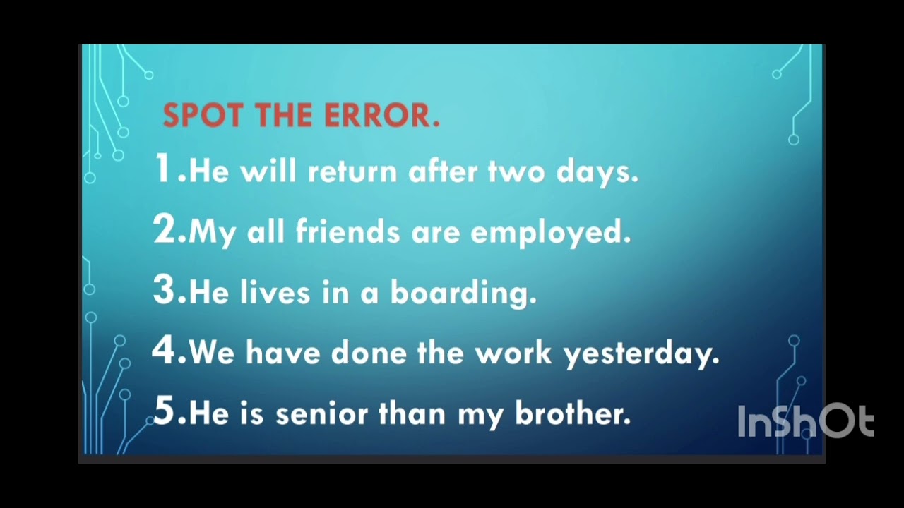Spot the Error in Grammar | Test Your English Now