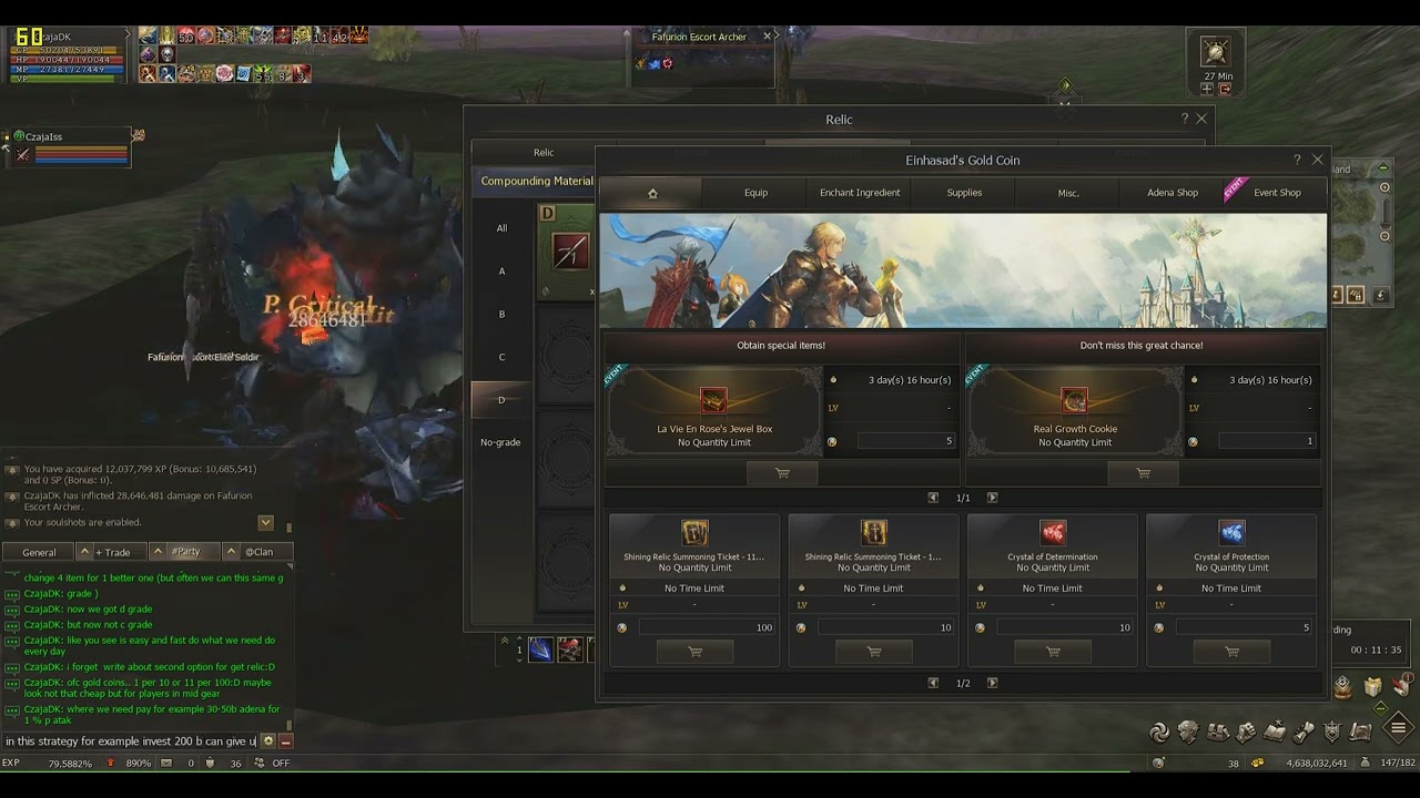 L2 LINEAGE 2 NAIA // RELIC SYSTEM + MY GEAR UPGRADES AFTER 1 months unactivity ;) CZAJADK