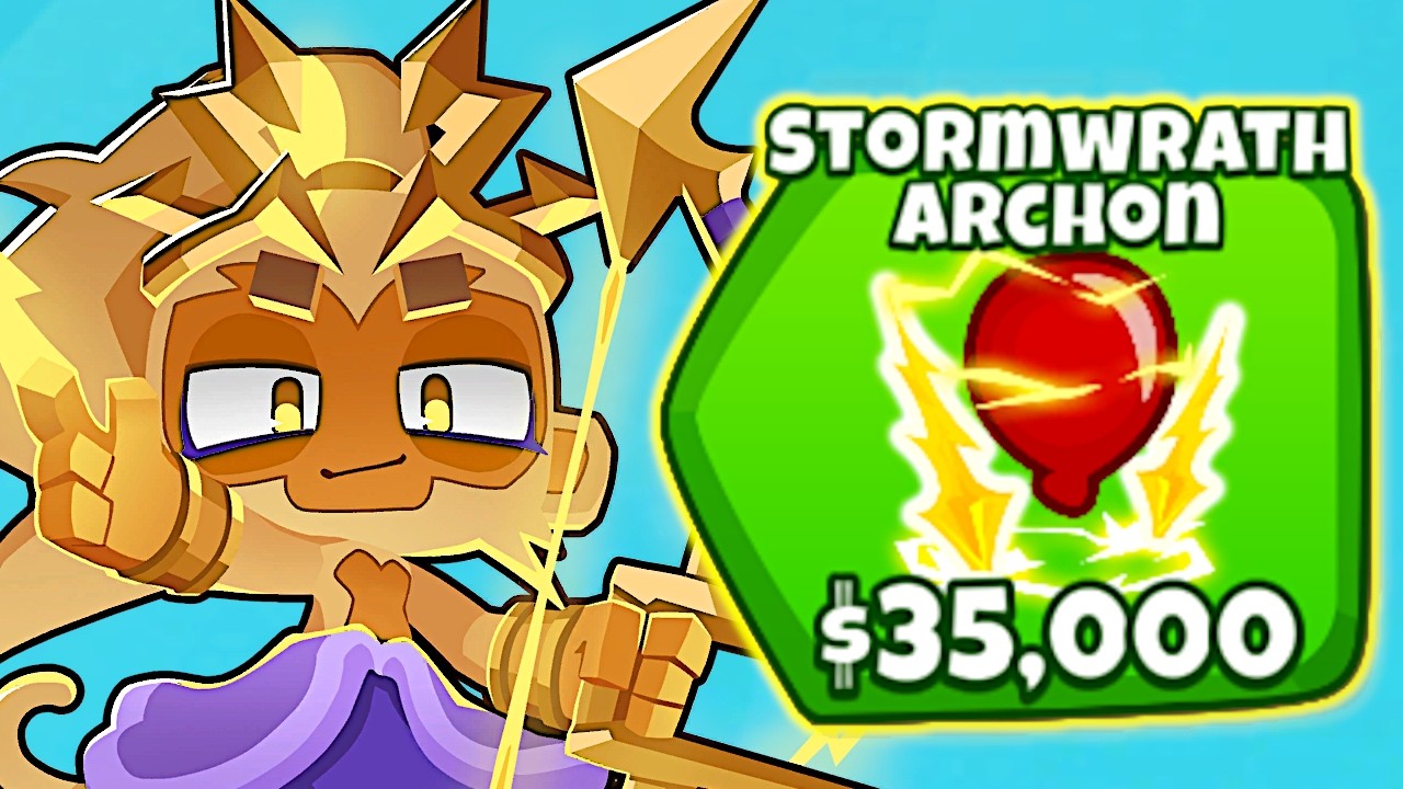 The Stormwrath Archon Is BROKEN... (5th Tier Skywarden In Bloons TD 6)
