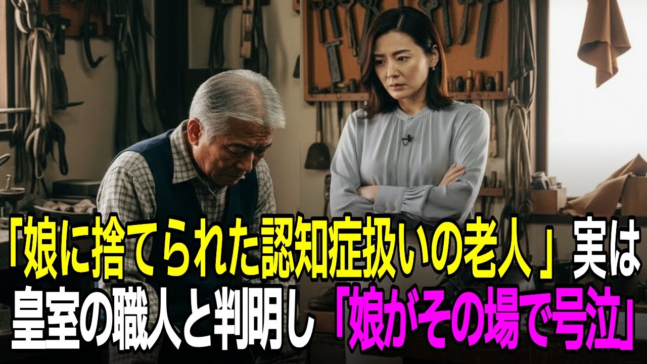 「ゴミ同然の靴屋なんて恥ずかしいｗ」と父を追い出した娘夫婦→翌日、全ての取引が停止。父の正体は、国を動かす“伝説の職人”だった…
