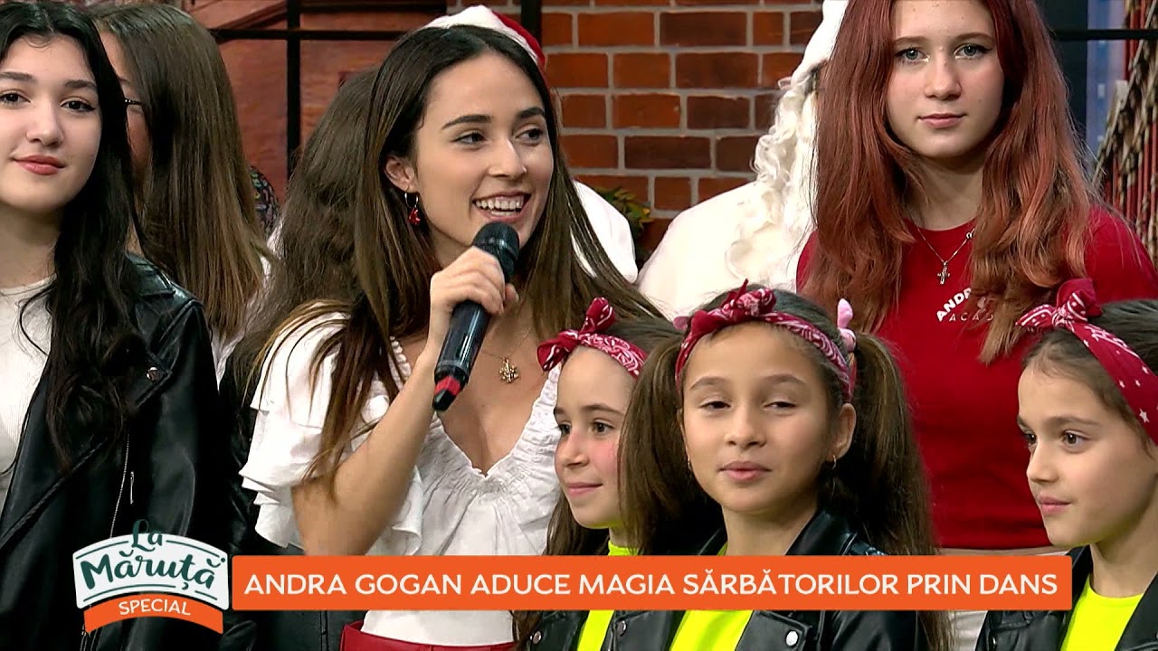 Andra Gogan aduce magia sărbătorilor prin dans