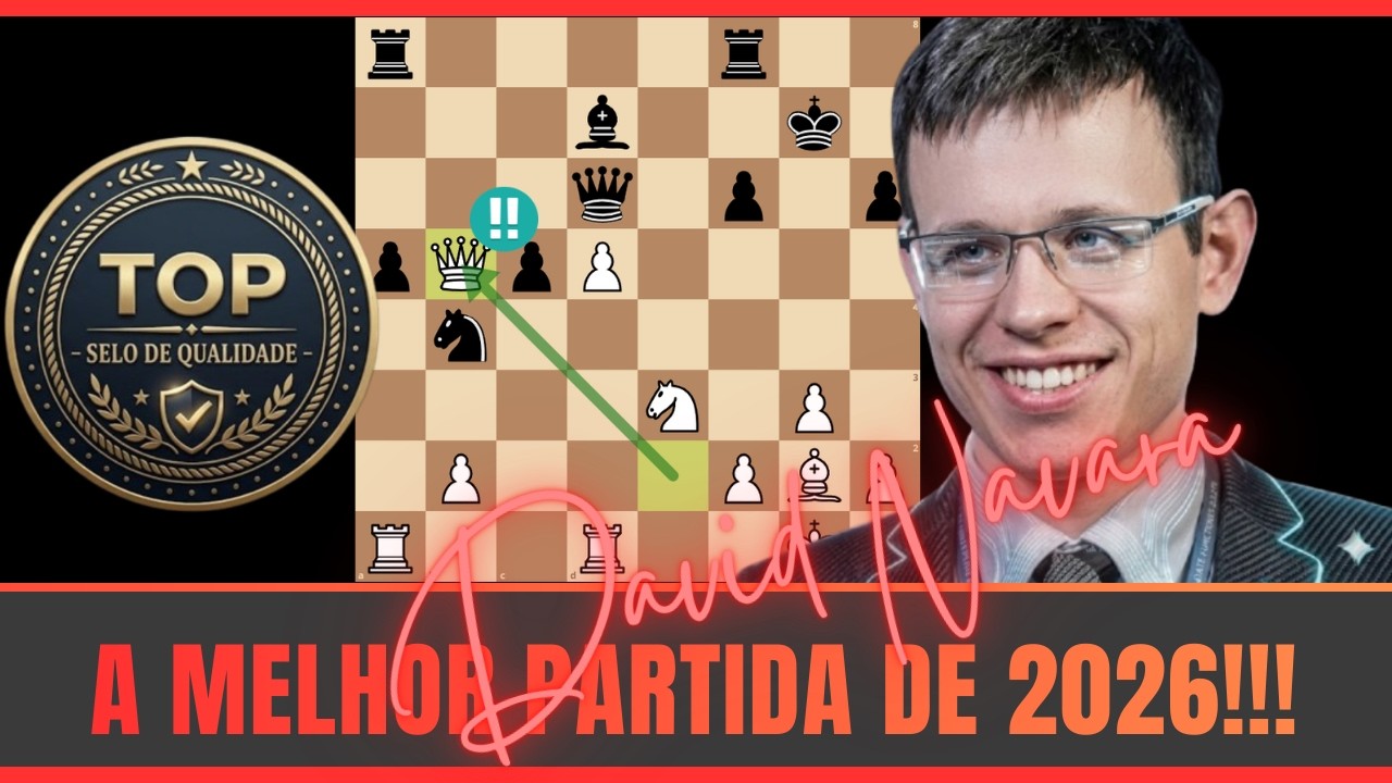 Aprenda princípios de ataque com a melhor partida de xadrez de 2026!!!