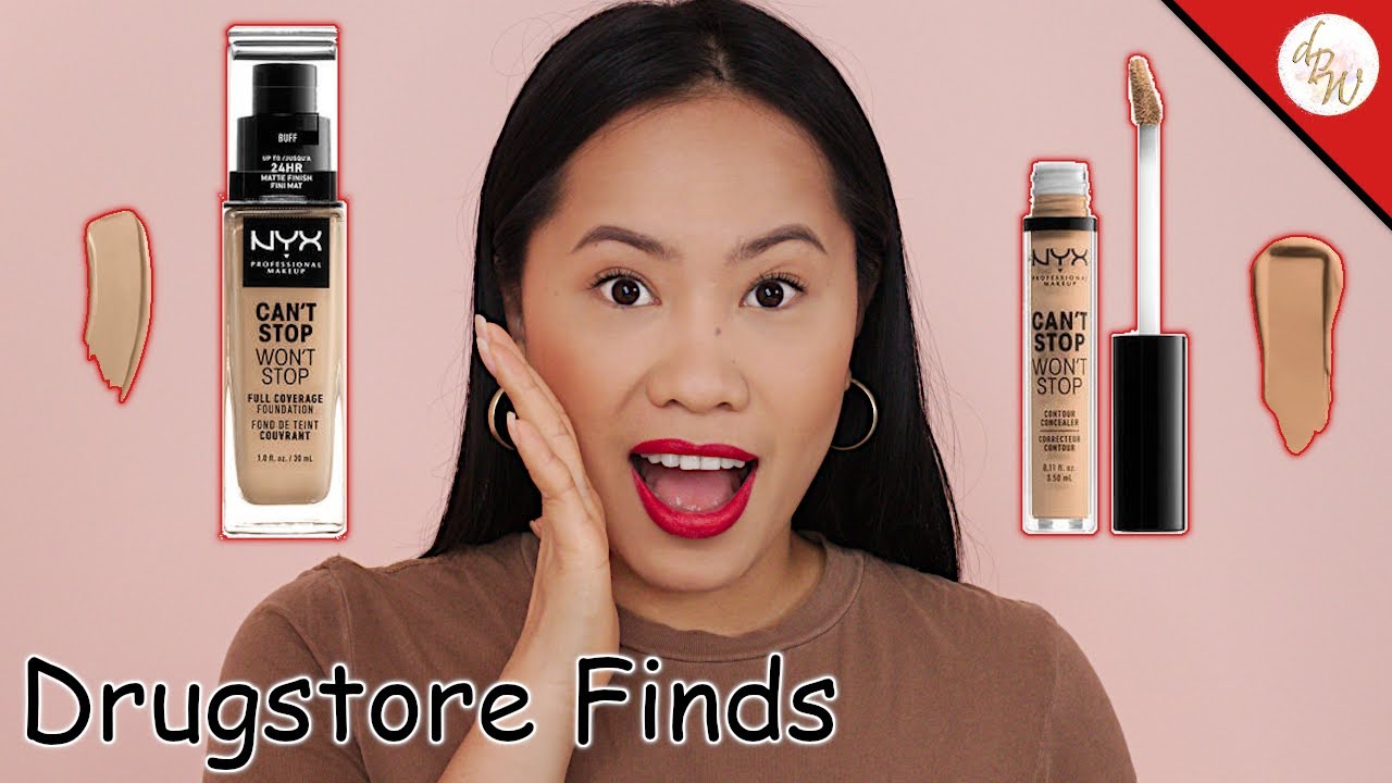 NYX, CAN'T STOP WONT STOP FOUNDATION & CONCEALER REVIEW