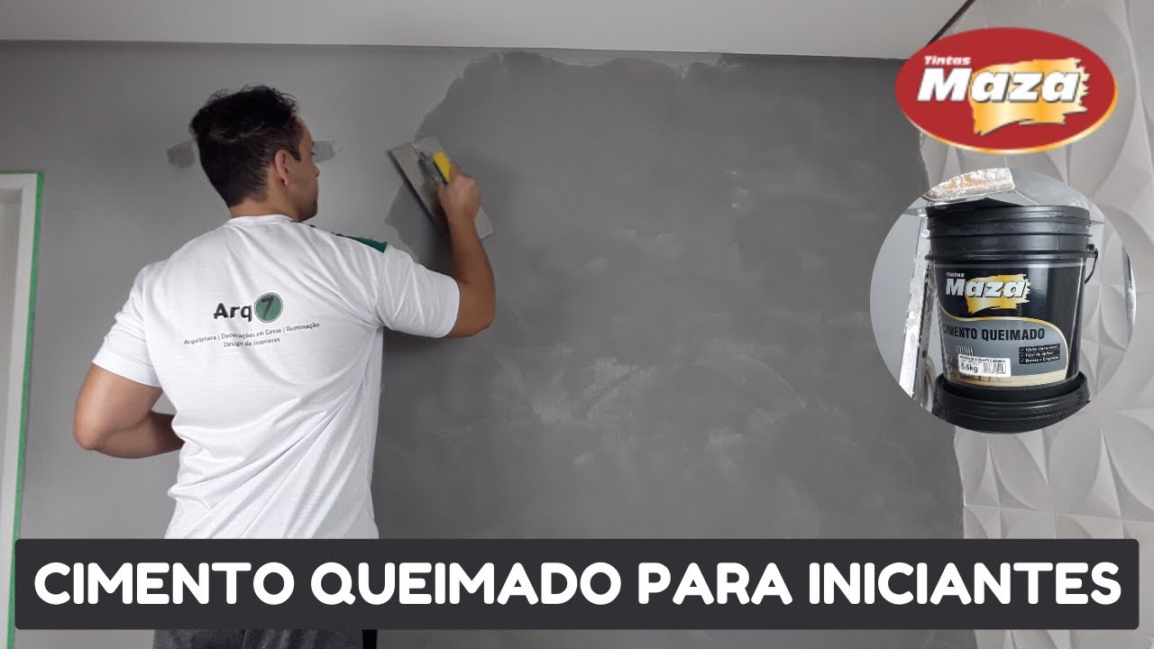 CIMENTO QUEIMADO PARA INICIANTES PASSO A PASSO COMPLETO TUDO EM UM SÓ VÍDEO APRENDA A FAZER DIY